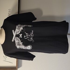 Unisex Black Graphic Tee